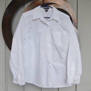 Classic White Cotton Shirt, Size L
